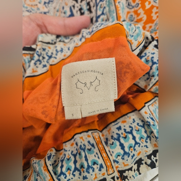 Anthropologie VanessaVirginia Palme Silk Maxi Skirt - Picture 9 of 10